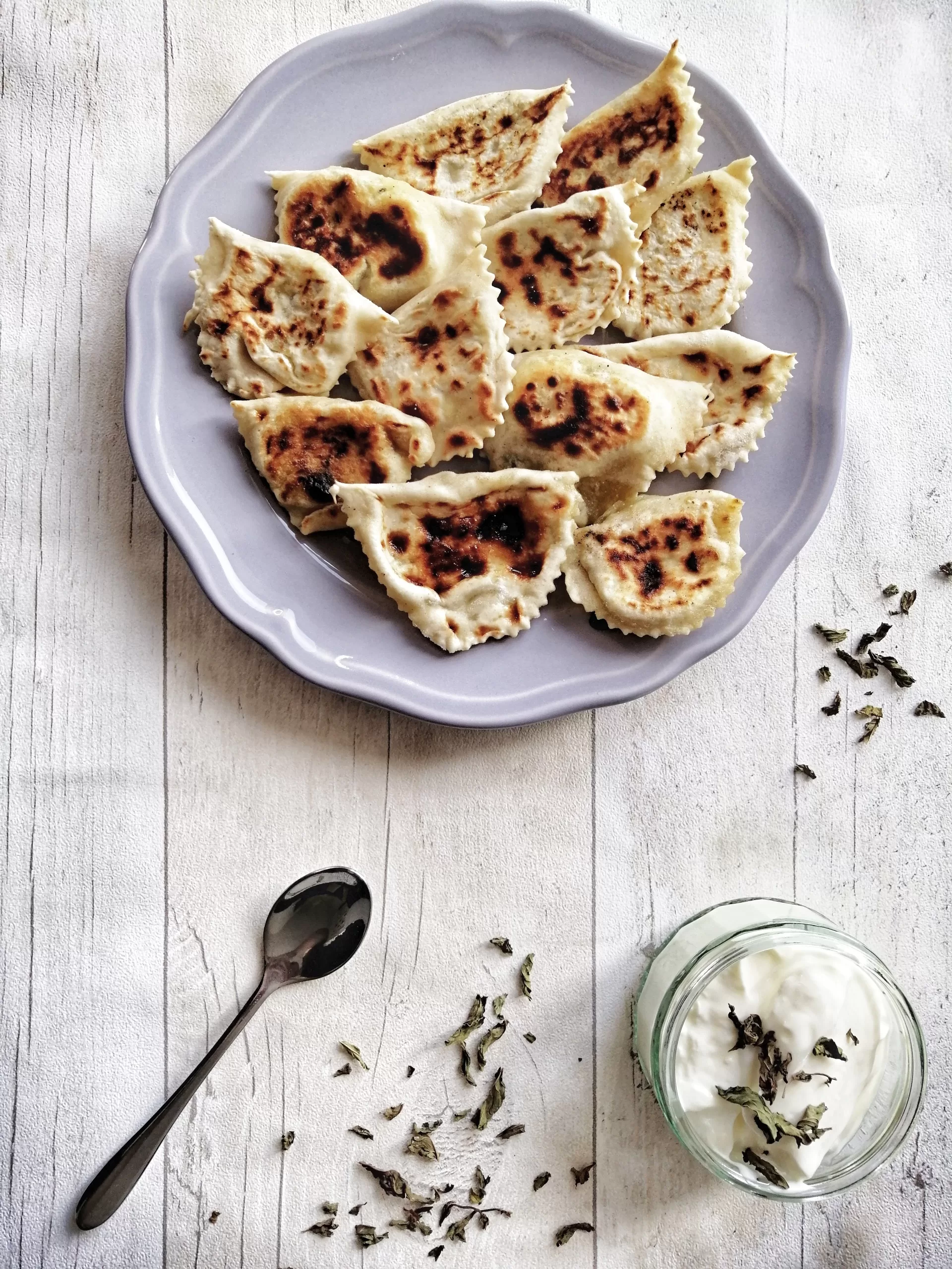 boureki with halloumi cheese